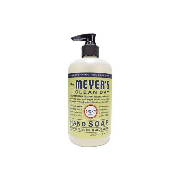 Sc Johnson Mrs.Meyers, CLEAN DAY LIQUID HAND SOAP, LEMON VERBENA, 12.5 OZ 651321EA - main